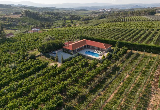 Villa en Armamar - Villa con piscina de agua salada, adaptada para familias y grupos