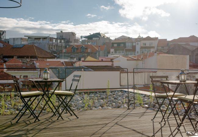 Квартира-студия на Porto - Antique Fontaínhas Porto (Varanda, Parque)