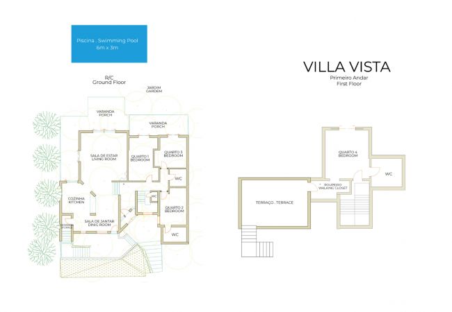 Вилла на Loulé - Villa Vista | 4 Quartos | Lindas Vistas | Goldra