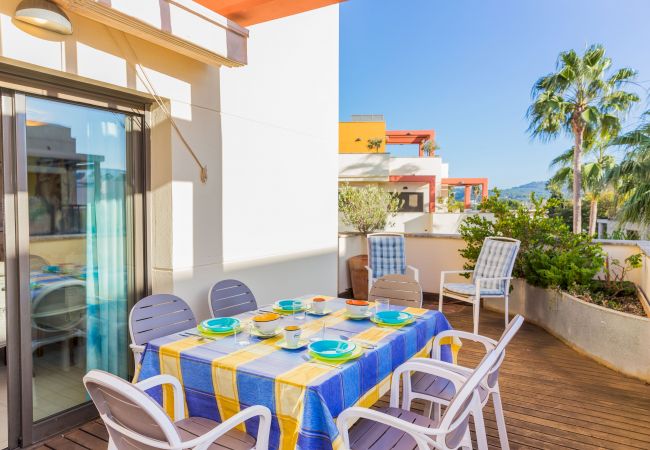 Апартаменты на Хавеа / Javea - Albamar Apartment Javea Arenal, con grandes Terrazas, Solarium, AC y Piscina comunitaria