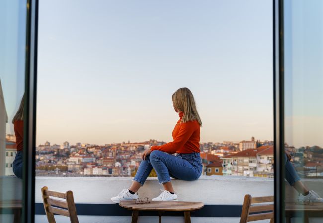 Appartement à Vila Nova de Gaia - Appartement Wine avec vue sur la Rivière (balcon, NOUVEAU)