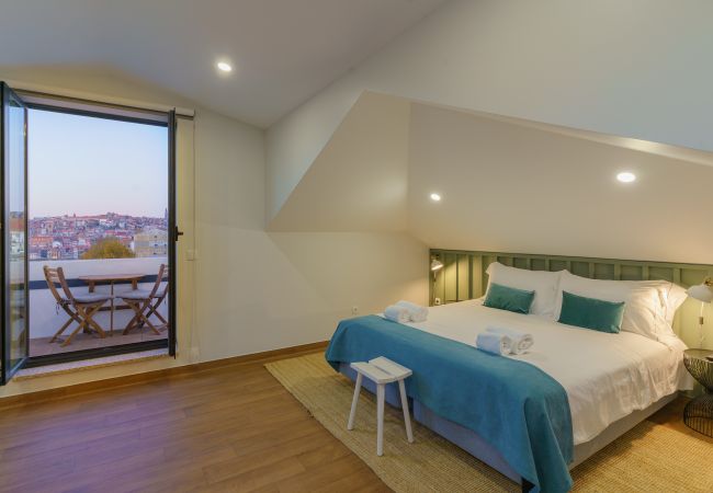 Appartement à Vila Nova de Gaia - Appartement Wine avec vue sur la Rivière (balcon, NOUVEAU)