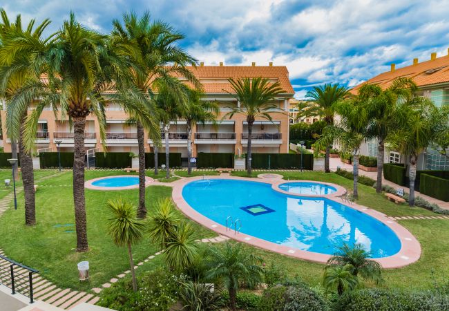 Apartment in Javea / Xàbia - Golden Gardens Duplex I Apartment Javea Arenal s, 3 Terraces, AACC, Wifi and only 600m from the Beach