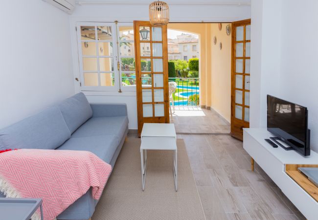Apartment in Javea - Isla Saint Tropez Apartment Javea Arenal, with Pool, Wifi, AC and recently Refurbished